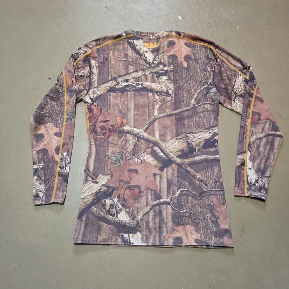 Under‎ Armour Compression Fit ColdGear Long Sleeve Hunting Camo Shirt Size Large - Picture 4 of 5